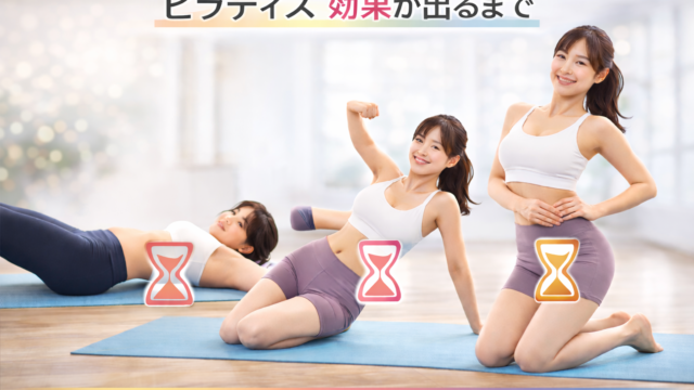 ピラティスの効果が出るまでのイメージ